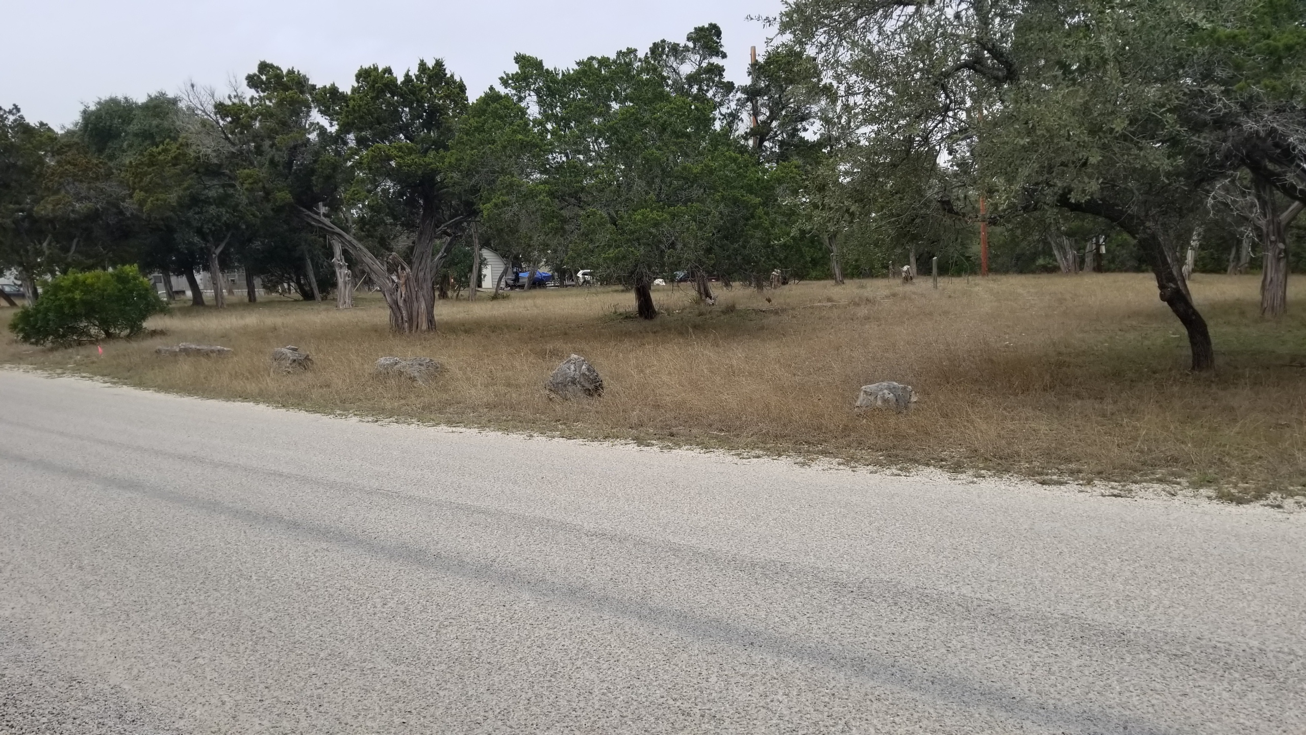 Park road, RV pads, and lots at Medina Highlands Park