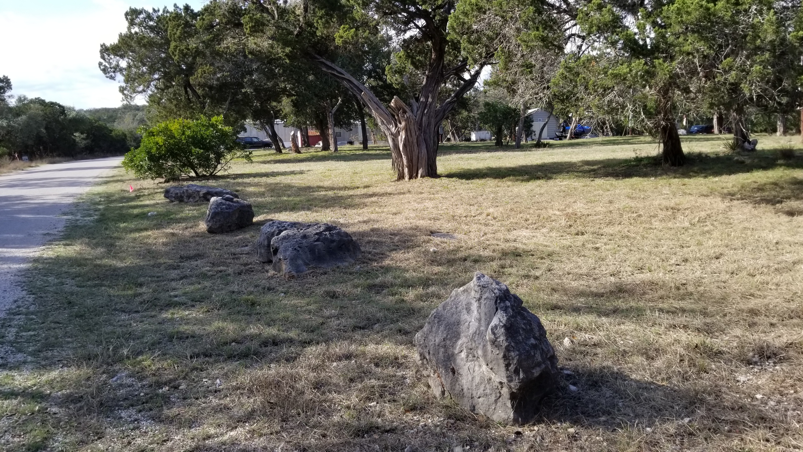 Park road, RV pads, and lots at Medina Highlands Park